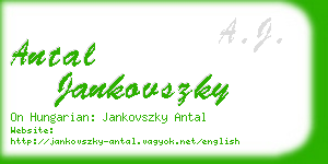 antal jankovszky business card